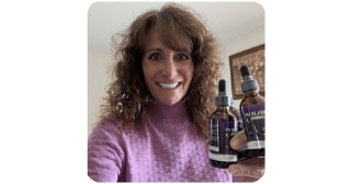 Mary smiling in the morning after using Yu Sleep and enjoying uninterrupted night rest